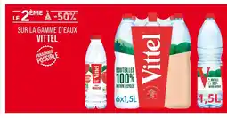 Match VITTEL Le 2ème à -50% sur la gamme d'eaux vittel offre