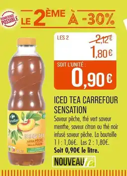 Match CARREFOUR SENSATION Iced tea offre