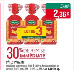 Match PANZANI Pâtes offre