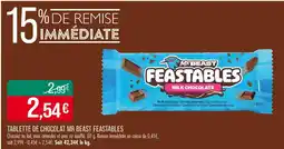 Match MR BEAST FEASTABLES Tablette de chocolat offre