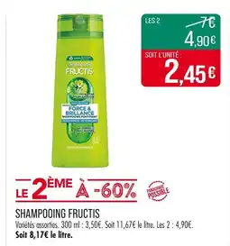 Match FRUCTIS Shampooing offre