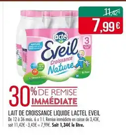 Match LACTEL EVEIL Eveil Croissance Nature offre