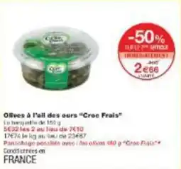 Monoprix Olives à l'ail des ours croc frais offre