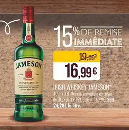 Match Jameson Irish whiskey offre