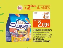 Match CORAYA Surimi Petits Coraya offre
