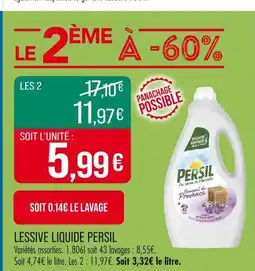 Match PERSIL Lessive liquide Persil offre