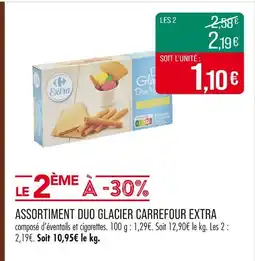 Match CARREFOUR EXTRA Assortiment duo glacier offre