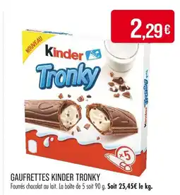 Match Kinder Tronky offre