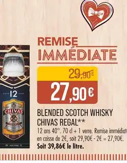 Match CHIVAS REGAL Blended scotch whisky offre