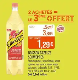 Match SCHWEPPES Boisson gazeuze offre