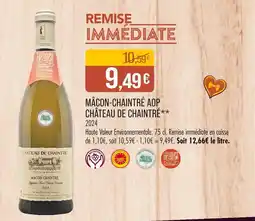 Match CHÂTEAU DE CHAINTRÉ Mâcon-Chaintré AOP Château de Chaintré 2024 offre