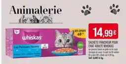 Match WHISKAS Sachets Fraicheur Pour Chat Adulte offre