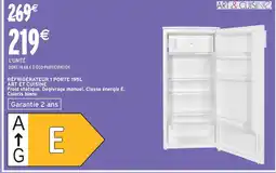 Intermarché ART ET CUISINE Réfrigérateur 1 porte 195l offre