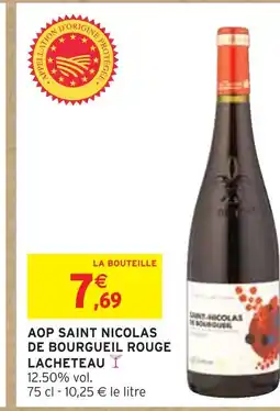 Intermarché Lacheteau AOP Saint Nicolas de Bourgueil rouge offre