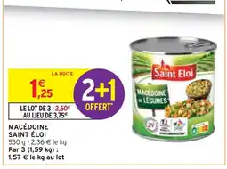 Intermarché SAINT ÉLOI Macédoine offre