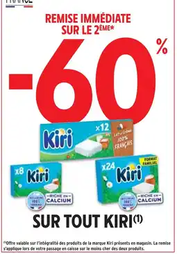 Intermarché Kiri -60% de remise immédiate sur le 2ème sur tout Kiri offre