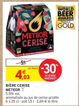 Intermarché METEOR Bière cerise offre