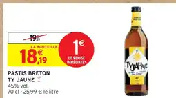 Intermarché Ty Jaune Pastis Breton offre