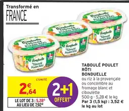Intermarché BONDUELLE Taboulé poulet rôti offre
