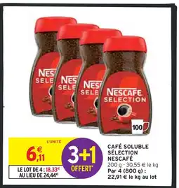 Intermarché Nescafé Café soluble sélection offre