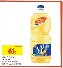 Intermarché Lesieur Huile Isio 4 offre