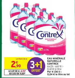 Intermarché CONTREX Eau minérale naturelle offre