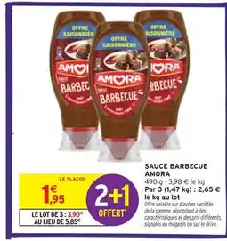 Intermarché AMORA Sauce barbecue offre