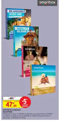 Intermarché Smartbox Coffrets cadeaux offre