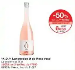 Monoprix A.o.p. languedoc o de rose rosé offre