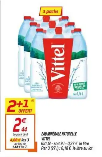 Netto Eau minérale naturelle vittel offre
