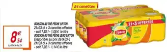 Netto Boisson au thé pêche lipton offre