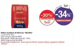 Monoprix Pâtes fusilloni al bronzo barilla offre