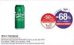 Monoprix Bière carlsberg offre