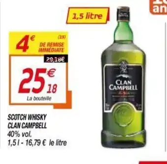 Netto Scotch whisky clan campbell offre