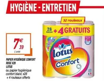 Netto Papier hygiénique confort rose offre