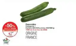 Monoprix Concombre offre