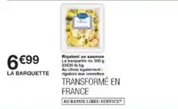 Monoprix Rigatoni au saumon offre