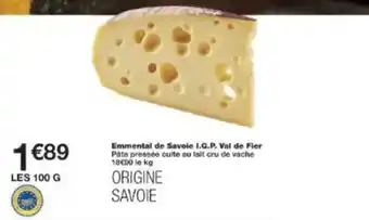 Monoprix Emmental de savoie i.g.p. val de fier offre