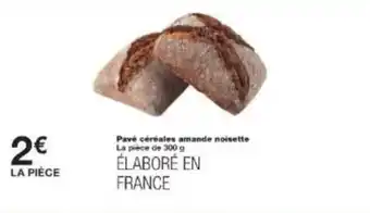 Monoprix Pavé céréales amande noisette offre