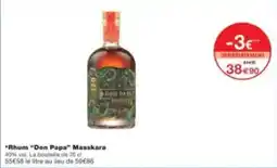 Monoprix Rhum don papa masskara offre