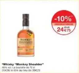 Monoprix Whisky monkey shoulder offre