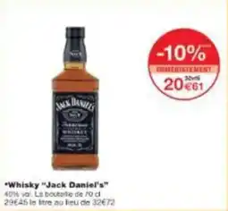 Monoprix Whisky jack daniel's offre