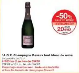 Monoprix A.o.p. champagne devaux brut blanc de noirs offre