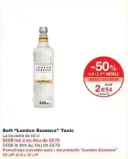 Monoprix Soft london essence tonic offre