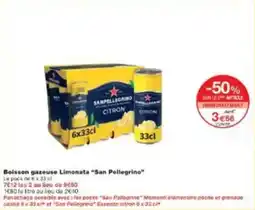 Monoprix Boisson gazeuse limonata san pellegrino offre