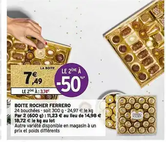 Boîte Rocher Ferrero
