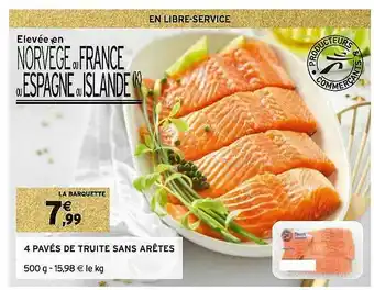 Intermarché Express 4 Pavés De Truite Sans Arêtes offre