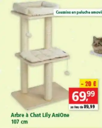Maxi Zoo Arbre à Chat Lily AniOne 107 Cm offre