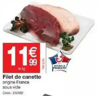 Promocash Filet De Canette offre