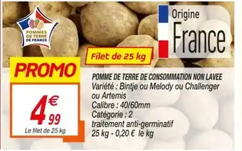 Netto Pomme de terre de consommation non lavee offre